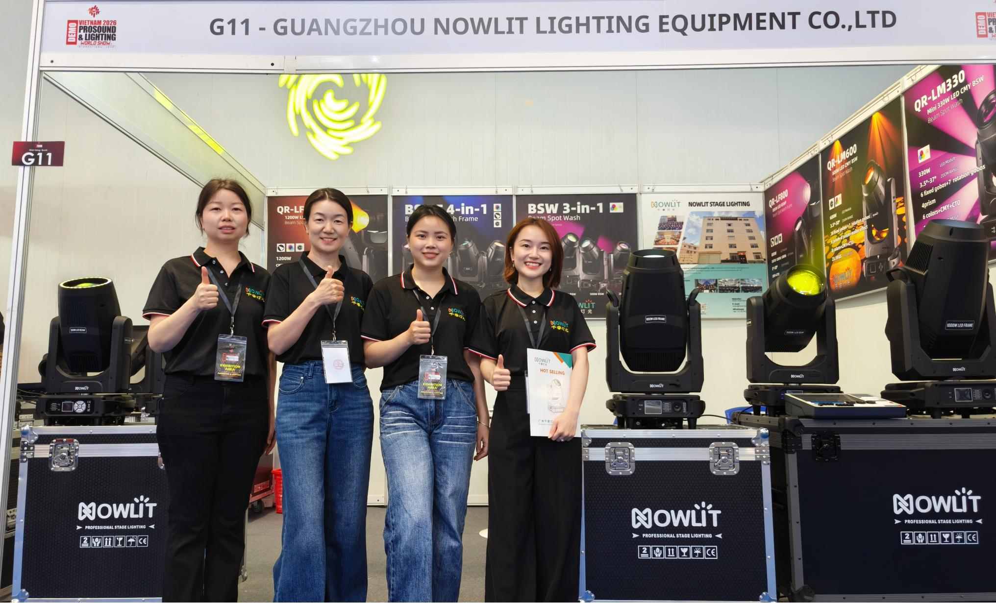 NOWLIT al Pro Sound & Lighting Vietnam 2026: i momenti salienti del primo giorno.
