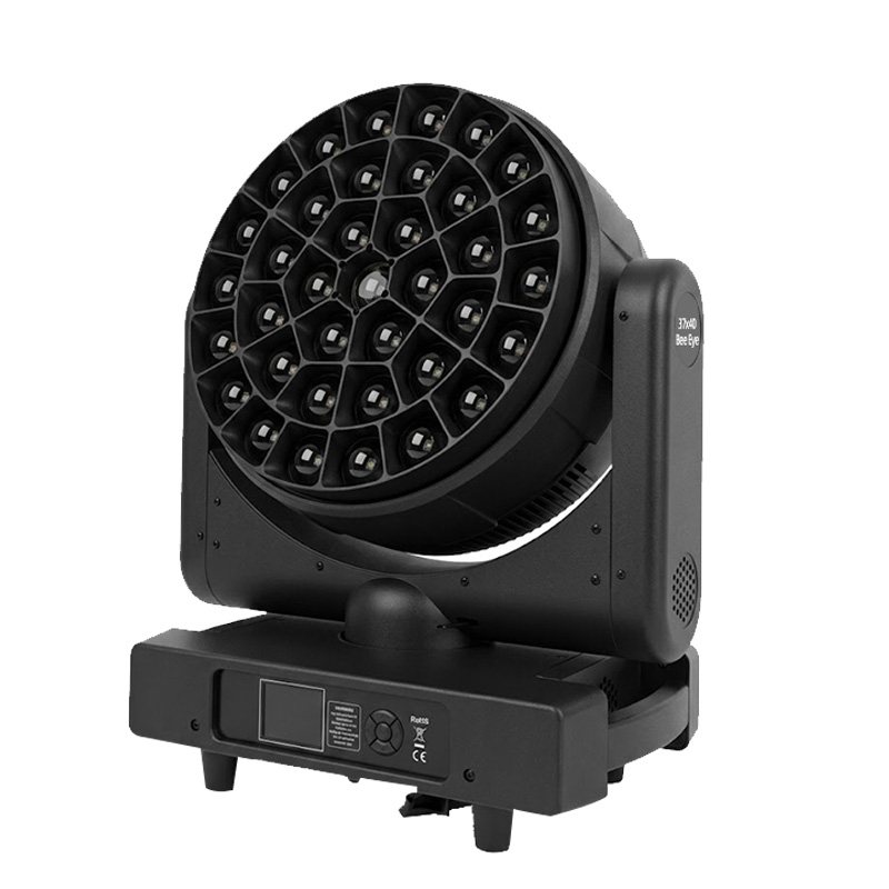360° stepless rotating stage light with pixel control