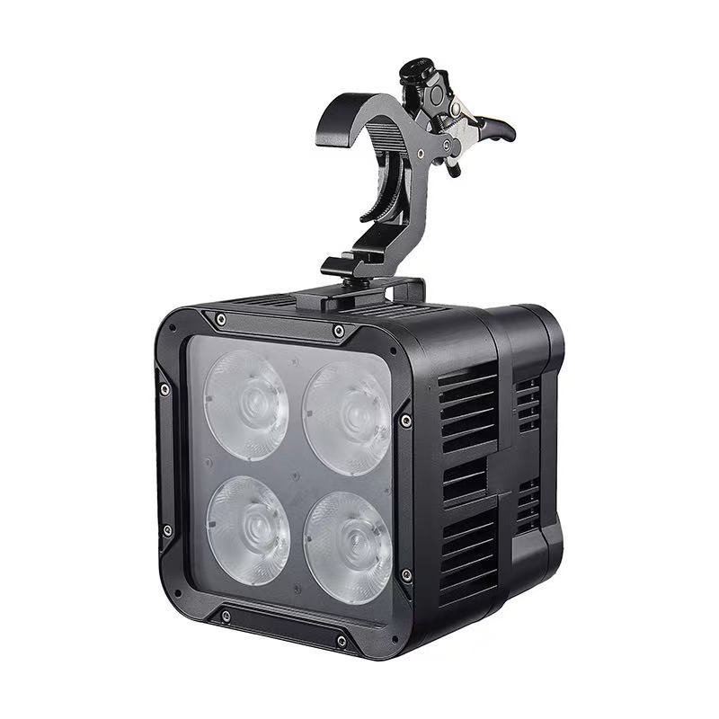 IP66 square 4 eyes COB LED par light front view 4 lens high output stage lighting